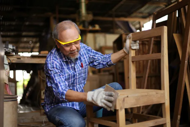 small-business man working chair