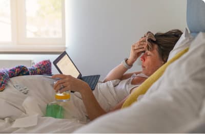 Common Health Sick Woman Ipad