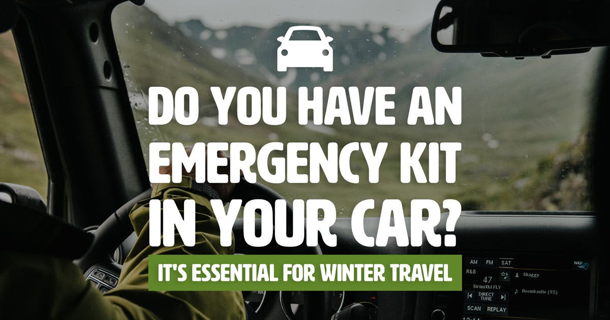 Do you have an emergency kit in your car? It's essential for winter trael