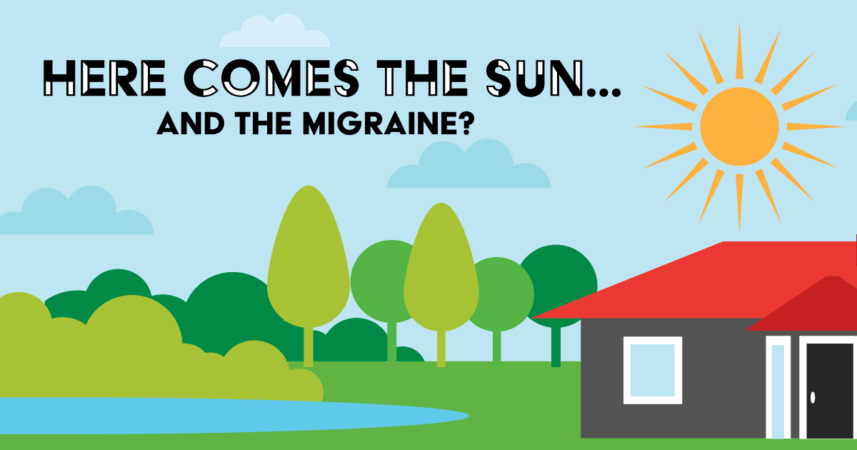An illustration of a house and a yard with the sun in the sky. 